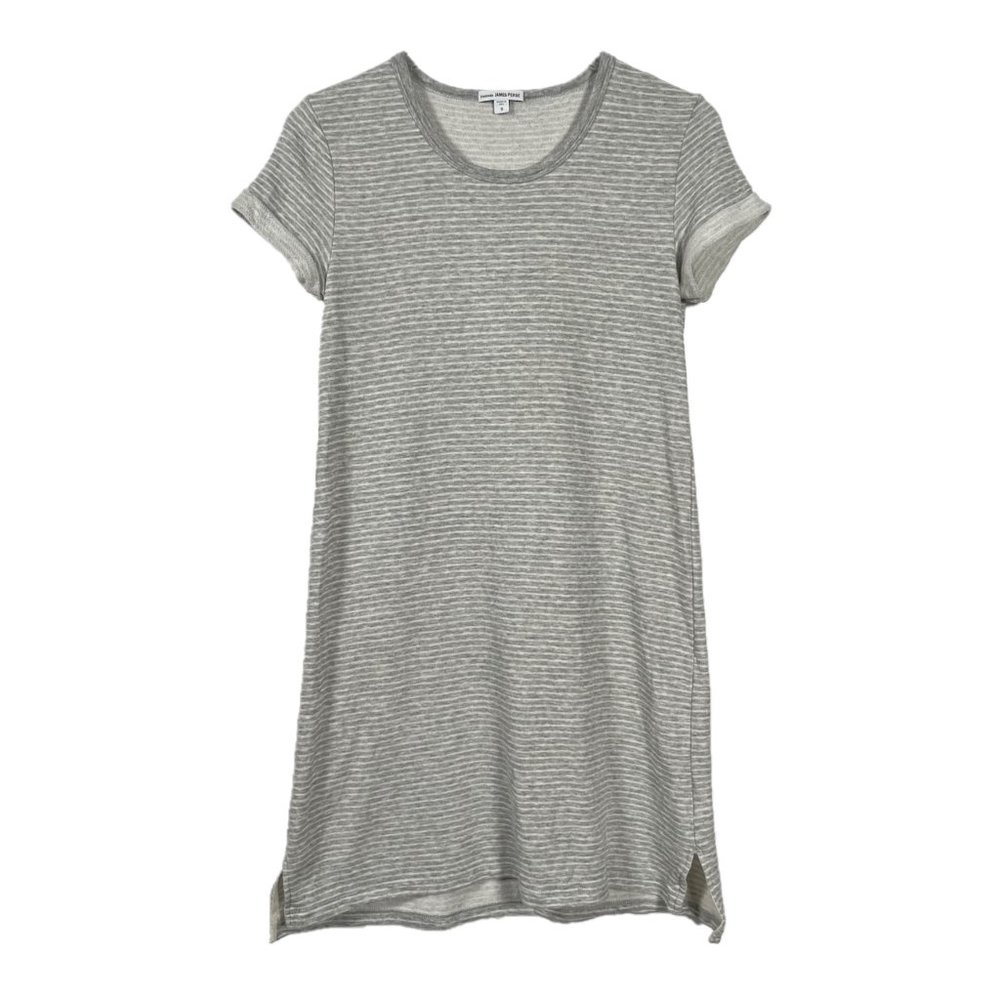 James Perse Striped Knit T-Shirt Dress Size 0